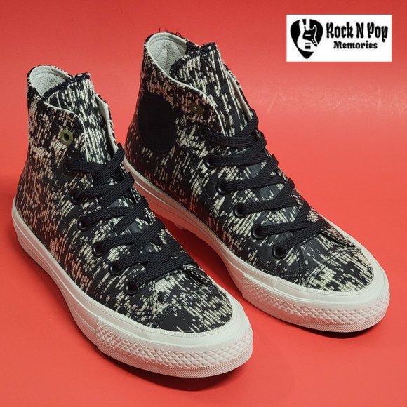 Converse Women's CTAS II Hi 153562C Size 6.5 Black/Buff/Fatigue Green - Picture 1 of 13